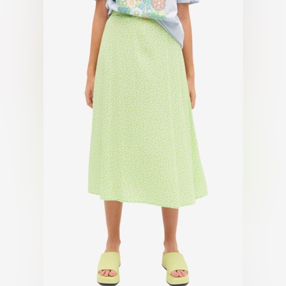 Monki Lime Green Skirt